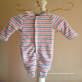 China Suppliers Cheap Baby Strips Hooded Romper